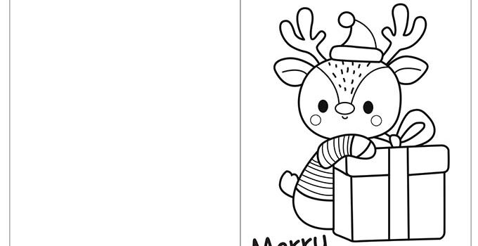 Free Printable Christmas Cards To Colour