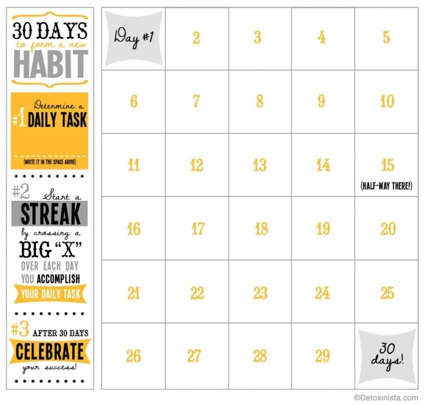 30 Day Countdown Calendar Printable Free Letter Templates
