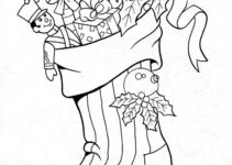 Free Printable Christmas Stocking Coloring Page