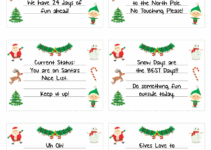Free Elf On The Shelf Printable Notes
