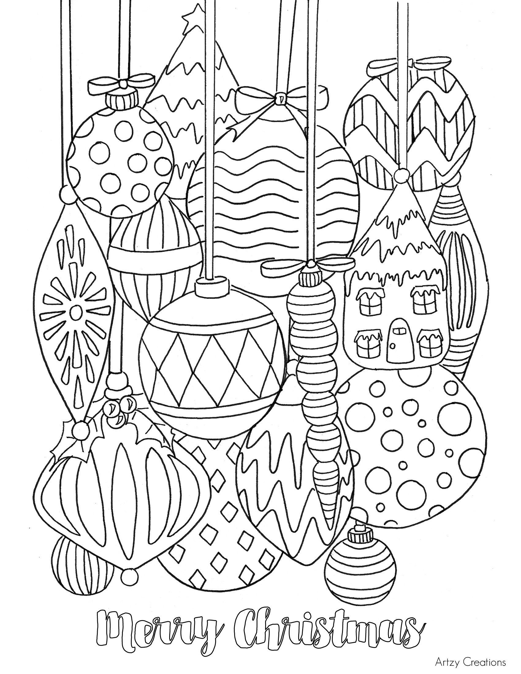 30 Free Printable Holiday Coloring Pages For Adults Ideas