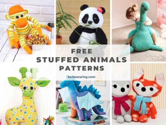 30 Free Stuffed Animal Patterns The Best And CUTEST Plushies Hello 