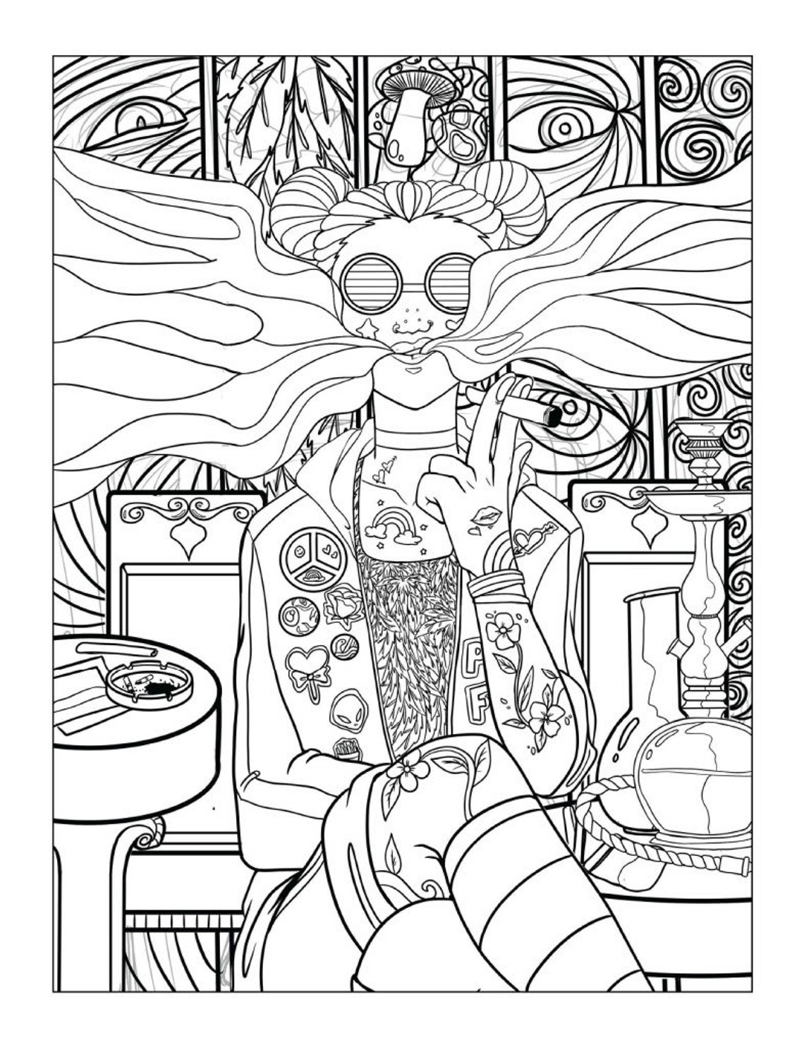 Free Printable Trippy Coloring Pages For Adults