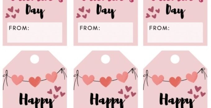 Free Printable Happy Valentine’S Day Tags