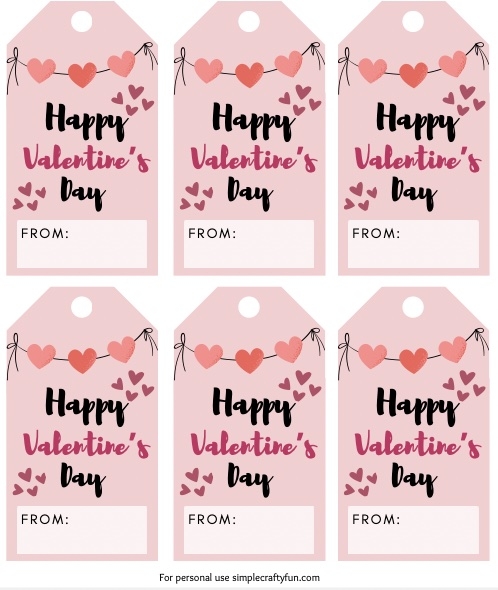 31 Free Printable Valentines Day Tags