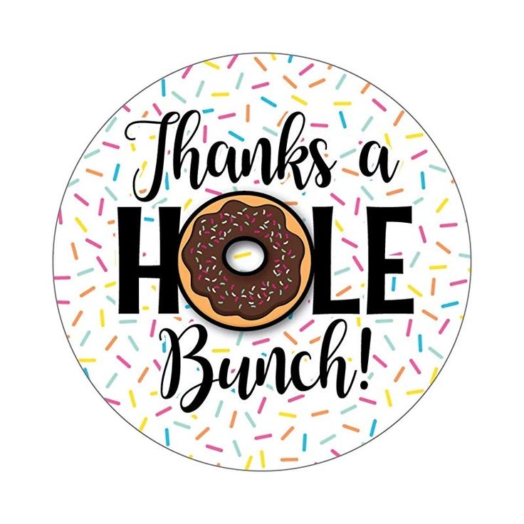 Thanks A Hole Bunch Donut Free Printable