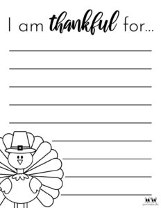 39 I Am Thankful For 39 Printables 10 Unique Worksheets Printabulls