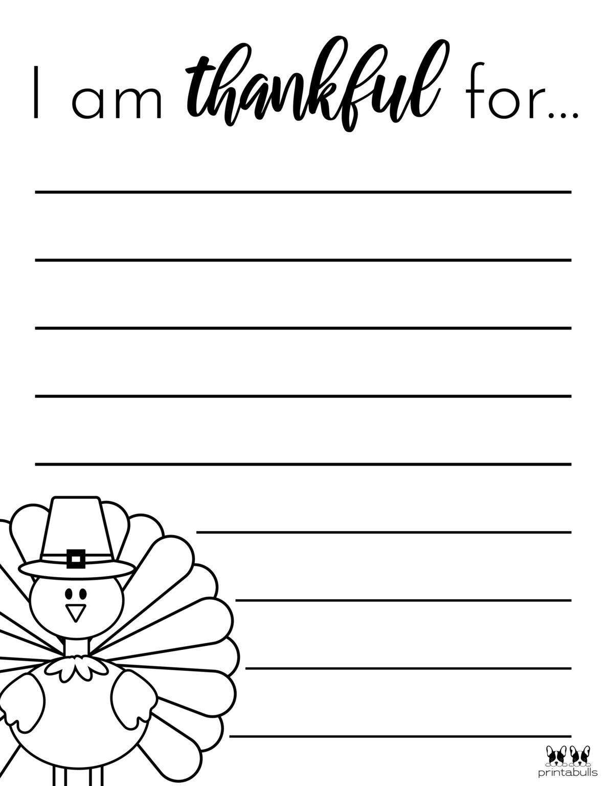 39 I Am Thankful For 39 Printables 10 Unique Worksheets Printabulls