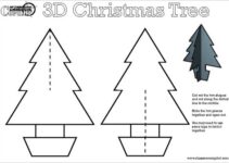 Free Printable 3D Christmas Tree Template