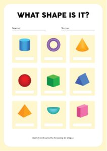3D Shapes Worksheets Kindergarten 10 Free PDF Printables Printablee