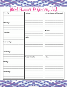 4 Free Printable Meal Planners Grocery Lists Save Time