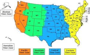 4 Free Printable USA Time Zone Map Download United States America
