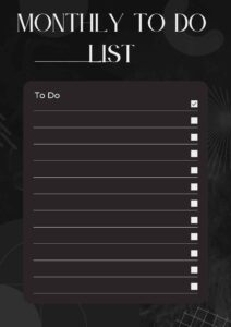 40 Free Printable Monthly To Do Lists 2023 Calendar Schedule