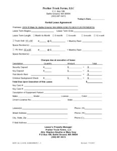40 Owner Operator Lease Agreements Truck Leasing