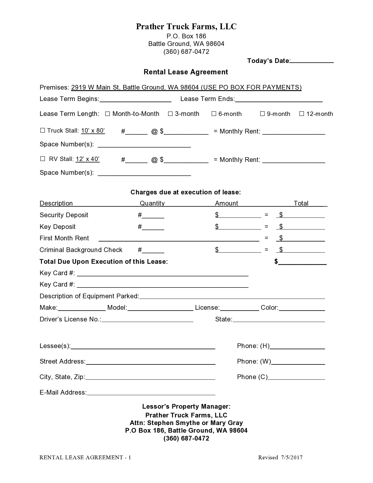 40 Owner Operator Lease Agreements Truck Leasing 