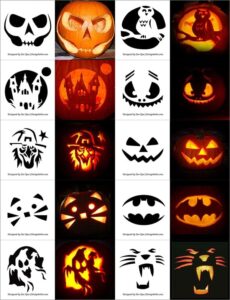 420 Free Printable Halloween Pumpkin Carving Stencils Patterns