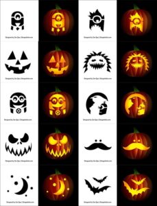 420 Free Printable Halloween Pumpkin Carving Stencils Patterns