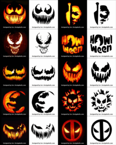 420 Free Printable Halloween Pumpkin Carving Stencils Patterns Designs