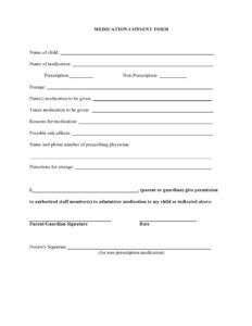 43 Printable Medical Consent Forms For Minor Free