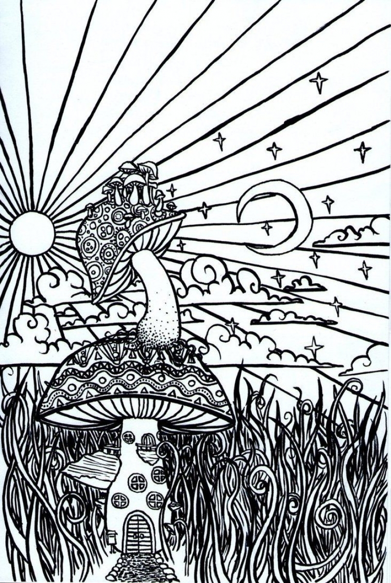 43 Trippy Coloring Pages For Adults Just Kids