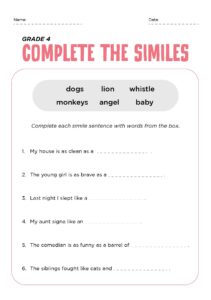 4th Grade Grammar 10 Free PDF Printables Printablee