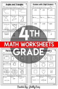 4th Grade Math Worksheets Free And Printable Appletastic Learning