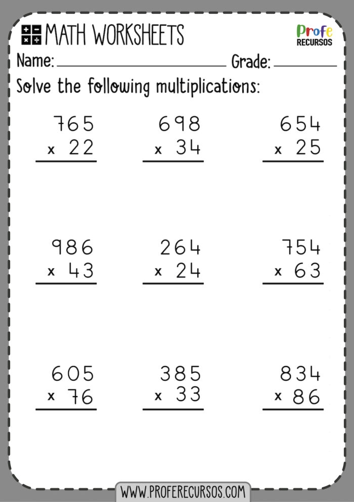 Free Printable Worksheets For 4Th Grade