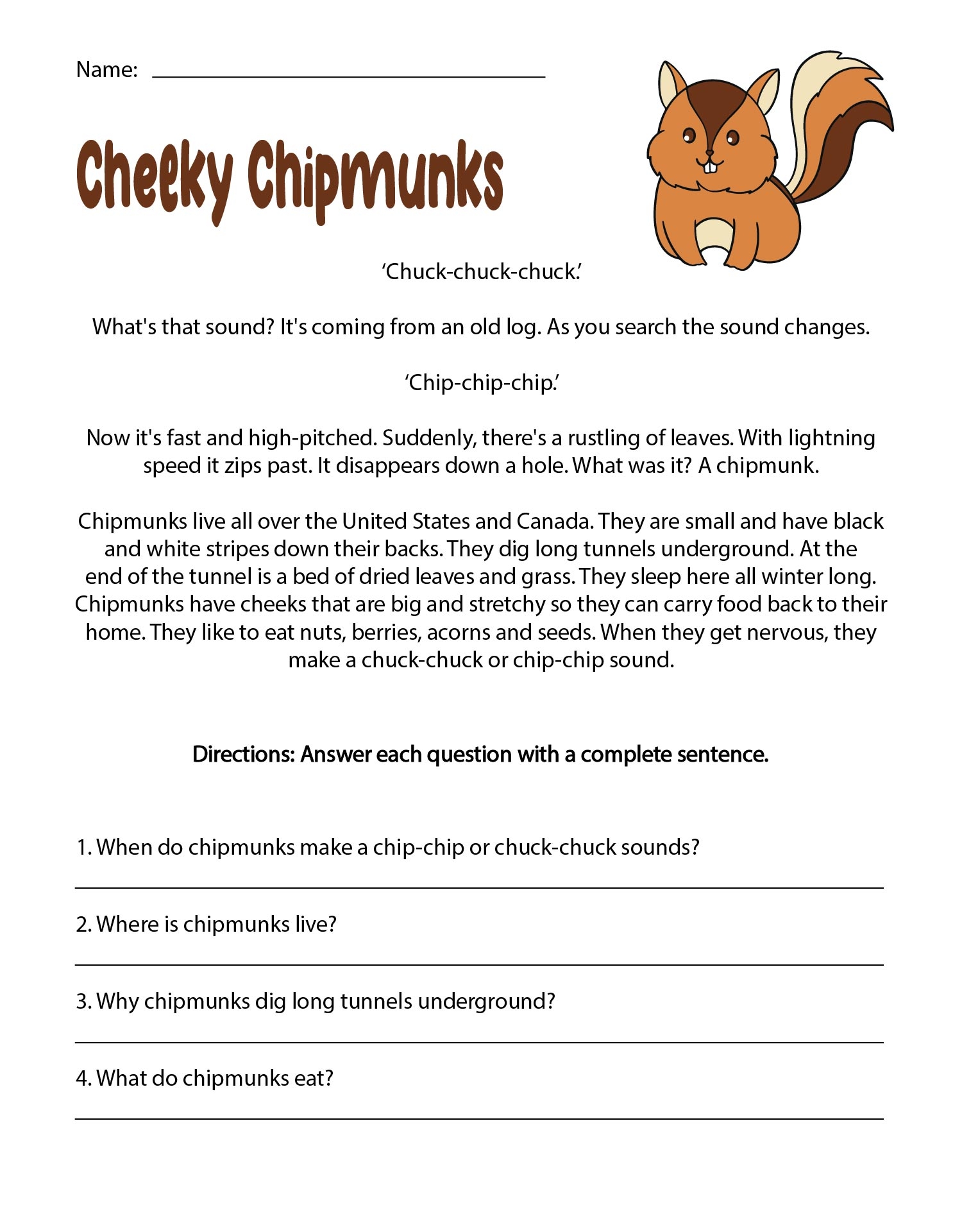 4th Grade Reading Worksheets Free 10 Free PDF Printables Printablee