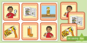 5 Step Sequencing Cards Pouring Juice Twinkl