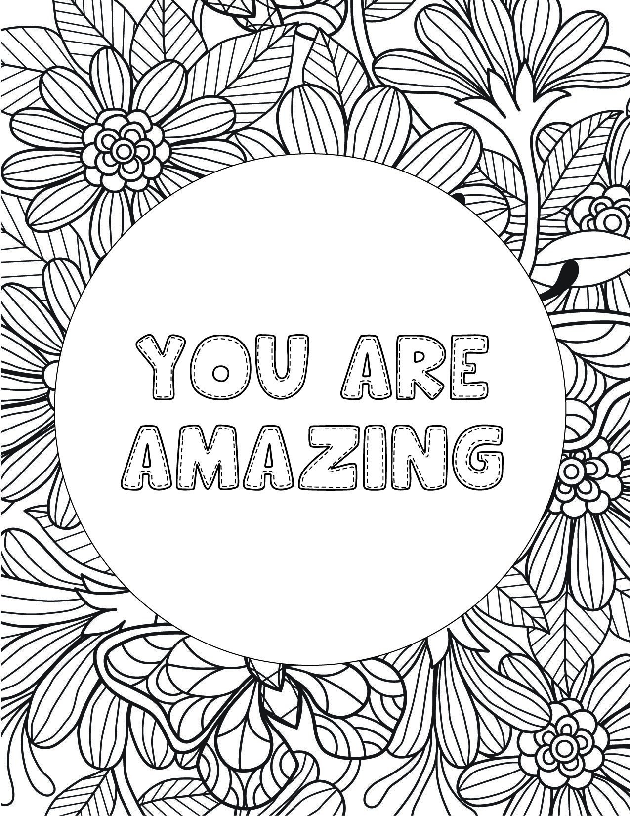 Free Printable Inspirational Coloring Pages For Adults