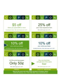50 Free Coupon Templates TemplateLab