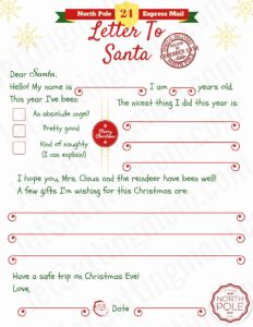 50 Free Santa Letters From North Pole Ideas In 2021 This Is Edit