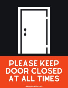 50 Printable Please Close Door Sign Printableo Com