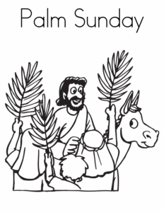 52 Palm Sunday Coloring Pages Free Printable For Kids And Adults
