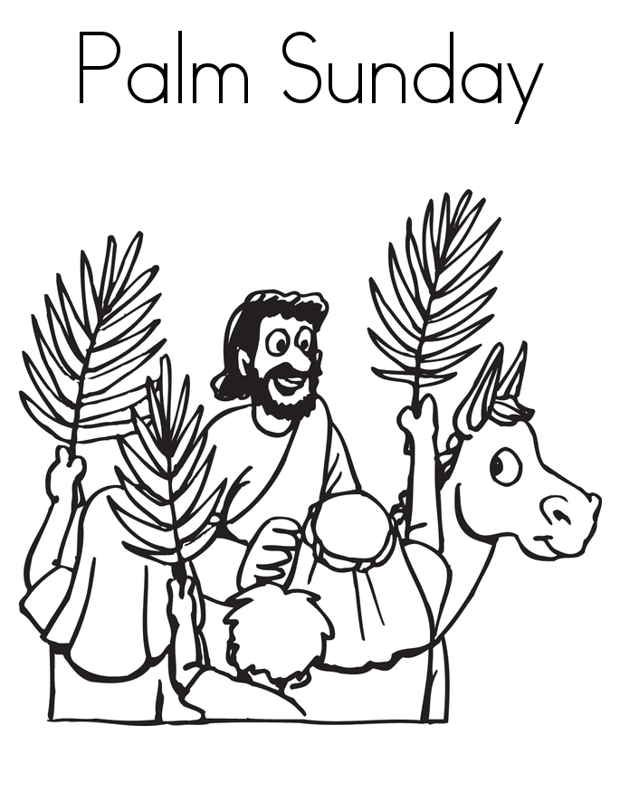 Free Printable Palm Sunday Coloring Pages