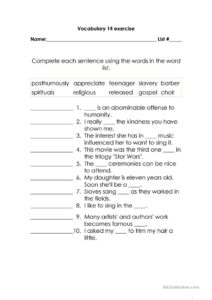 5th Grade Language Worksheets Language Worksheets