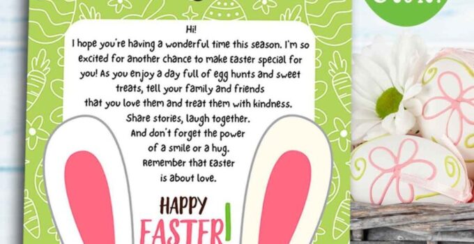 Free Printable Letters From The Easter Bunny