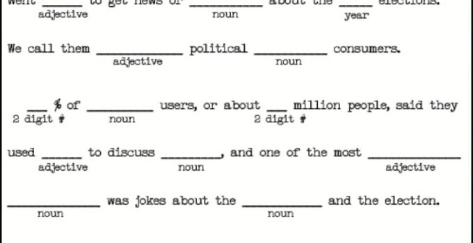Mad Libs For Adults Free Printable