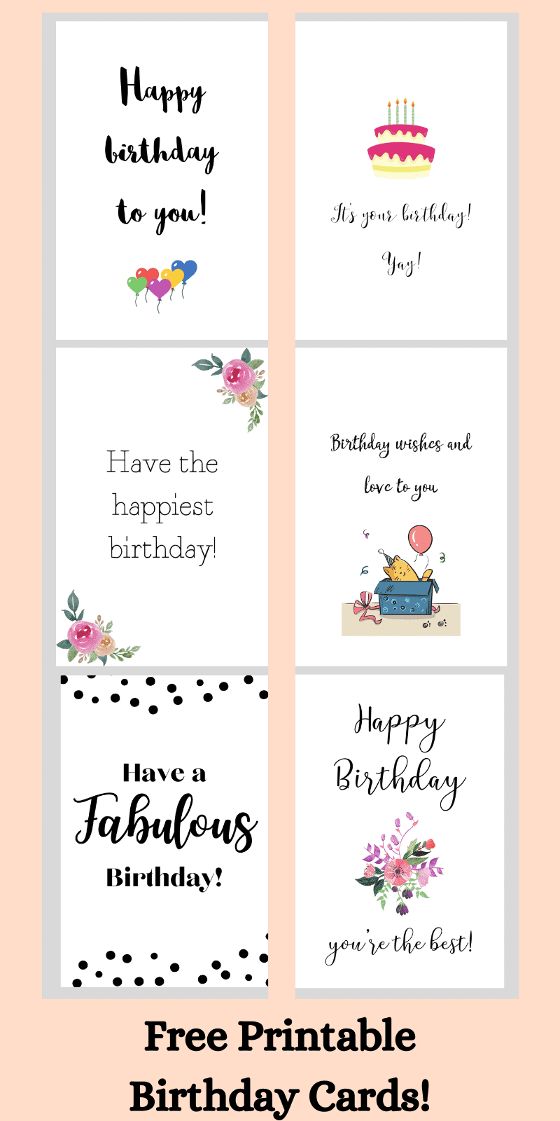 Birthday Cards For Her Free Printable