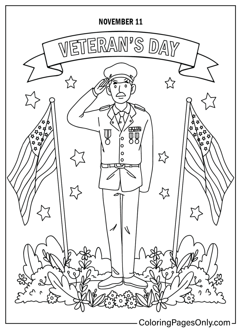 Free Printable Coloring Pages For Veterans Day