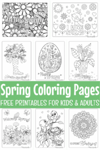 65 Spring Coloring Pages Free Printable PDFs