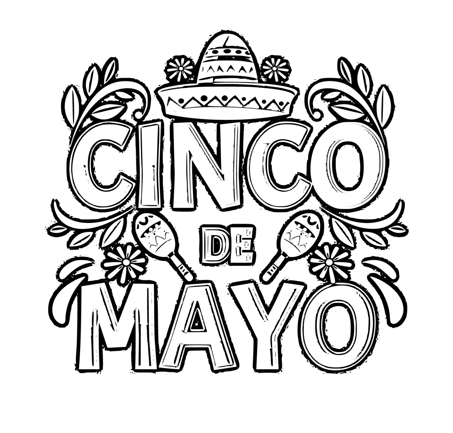 68 Celebrate Cinco De Mayo Coloring Pages With Free Printable