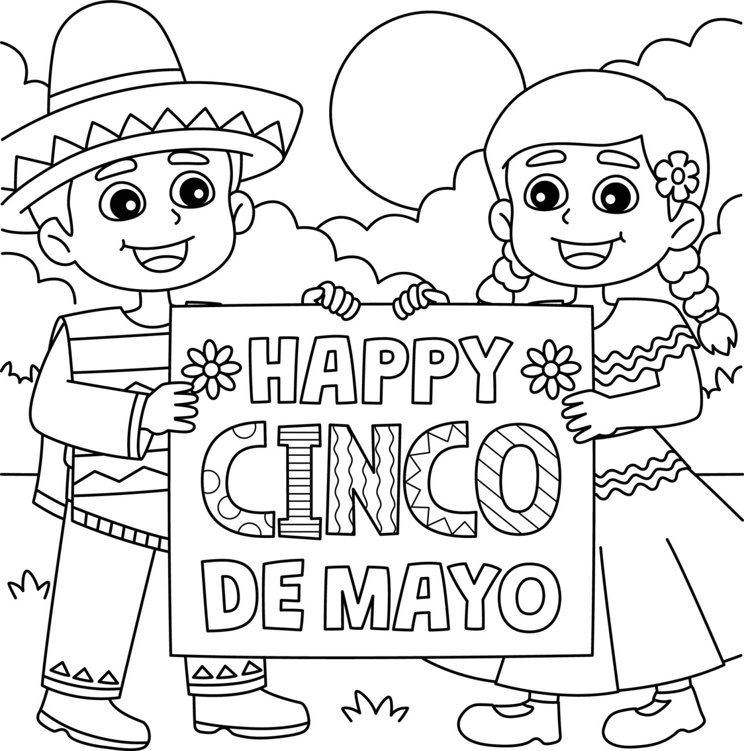 68 Celebrate Cinco De Mayo Coloring Pages With Free Printable