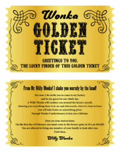 7 Best Images Of Editable Printable Wonka Golden Ticket Printable