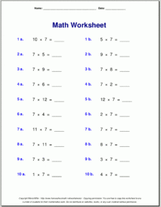 7Th Grade Math Worksheets Free Printable With Answers Printable