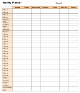 8 Best Images Of 24 Hour Calendar Printable 24 Hour Schedule Template
