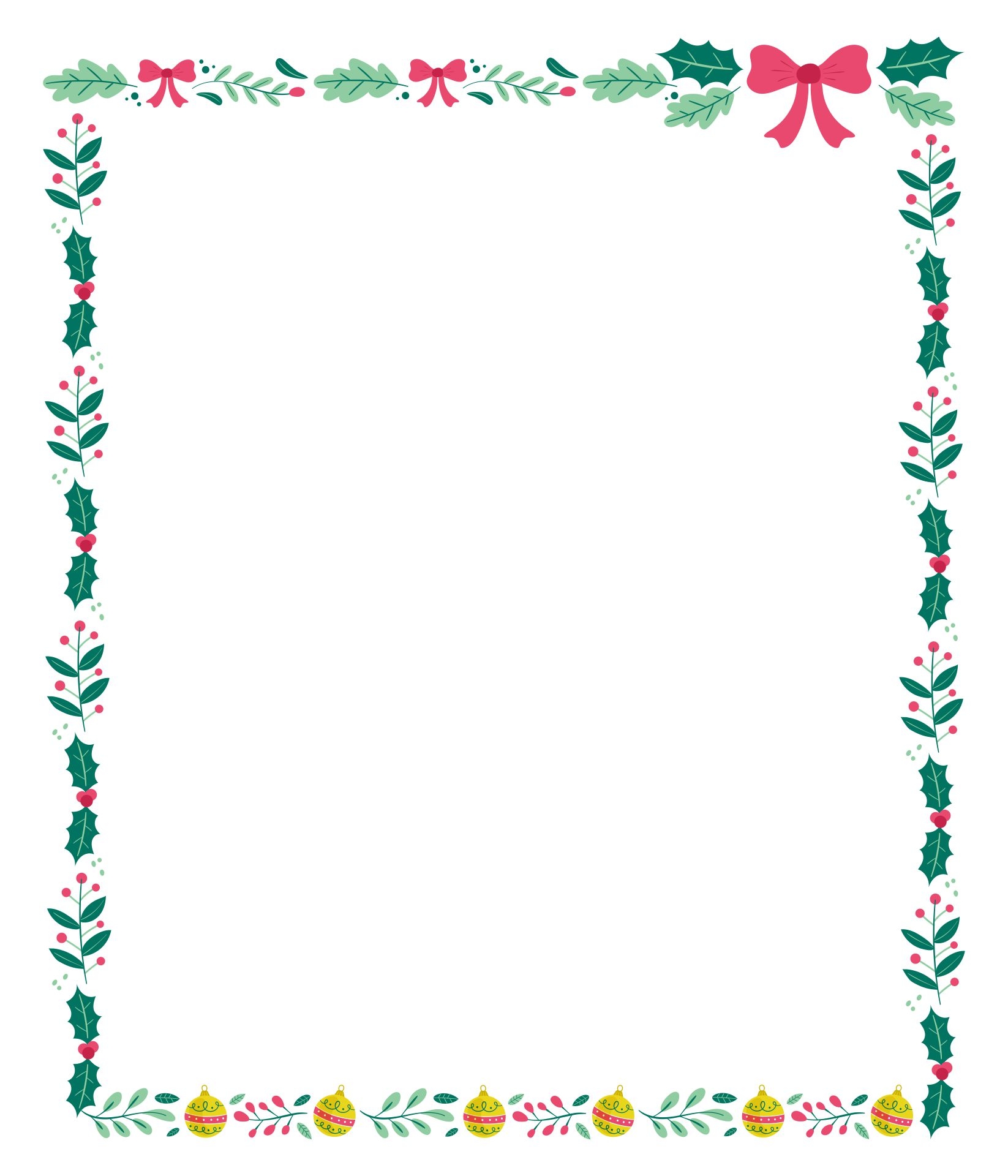 Free Printable Christmas Clip Art Borders