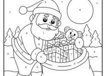 Free Color By Number Christmas Printable