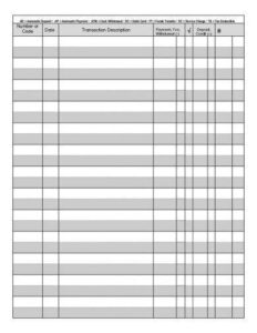 8 Printable Checkbook Register Examples To Download