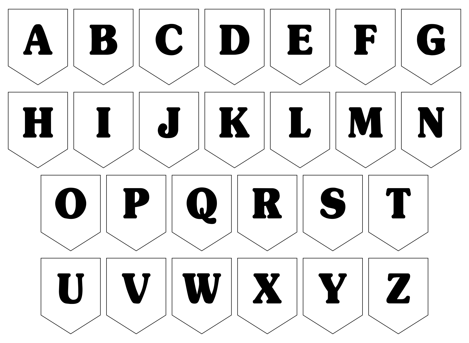 9 Best Images Of Large Printable Letters DIY Free Printable Banner 